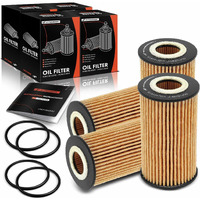 A-Premium 4-Pc 10K Miles Protection Oil Filter Compatible With Chevrolet Equinox, Malibu, Cruze, Cruze Limited, Colorado, Sonic & Gmc Terrain, Canyon & Buick Encore & Pontiac & Saturn & Suzuki