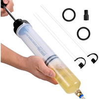 Sowkipe 500Cc Automotive Fluid Extractor Pump, Premium Manual Extraction & Fill Pump With 2 Hoses, Oil Syringe With Powerful Suction, Fluid Oil Change Evacuator