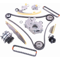 Engine Timing Chain Kit W/Water Oil Pump Fit For Frontier Pathfinder/Xterra 2005-2010 4.0L 3954Cc Vq40De Chains Automotive Time Parts Set Replace 13028-Zk01C13028-Zk01C 13028-Zs00A 13091-Zk00A