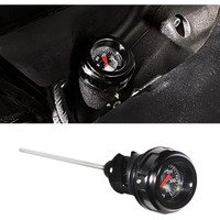 Oil Temperature Dipstick Compatible For Harley 2018-2024 Softail Slim Low Rider Fxlr Breakout Fat Boy Street Bob (All Black)
