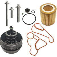 Amcc Aluminum Engine Oil Filter Replacement Kit&Reinforced Gasket&Oil Filter Housing Cap&Oil Filter Compatible With Bmw N20 N52 N54 N55 F10 F25 325Xi 330I 530I 740I X5 (Eenhanced Version Gasket 7 Kit)