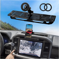 Wxrylyn 2025 2024 F150 Metal Dash Platform Phone Mount Magnetic Phone Holder For 2021-2025 F150 & 2021-2023 Raptor Cell Phone Holder Dash Phone Mount 2024 F150 Dash Mount