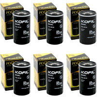 Kofil 122-0836 Oil Filter, Pack Of 6, For Rv Qg 5500/7000 Series Generator, Spin-On, Replaces B7238, 84398, Ph2875, Lf16165, Ph10027, Lf644, 7398, 57398
