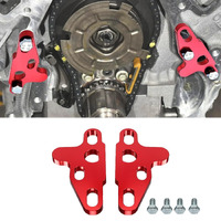 Billfaro 2Pcs Oil Pump Alignment Tool,Billet Aluminium Oil Pump Guide Kit Tool Cam Swap Pickup Tube Girdle Brace Hold Down Installation Engines Tool For Gen V Lt1 Lt4 Lt5 L83 L86 L87 Engines (Red)