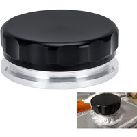 Ptnhz Od 4""/101.6Mm Aluminum Alloy Weld Billet On Filler Neck Cap Oil Fuel Water Tank Black