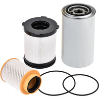 Fuel Oil Filter Kit Compatible With 5.0L V8 Diesel 2016 2017 2018 2019 Nissan Titan Xd,Replace 16403-Ez41A, 16403-Ez40A, Ff63017Nn, Fs53029Nn,Lfp3900