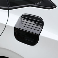 Spotrim For 11Th Gen Civic Gas Tank Door Cover Fuel Petrol Oil Filler Caps Decoration For Honda Civic Sedan 2022 2023 2024 (Black)