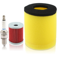 Carbbia 13780-05G10 Air Filter Oil Filter Spark Plug Compatible With Suzuki 1987-2001 Compatible With Ozark 250 2002-2006 Compatible With Quadsport Z250 2004-2009