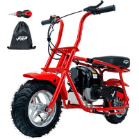 [Starts Right Up] Frp Mb40 4-Stroke Mini Bike, 40Cc Kids Mini Dirt Bike With No Mixing Oil Need, Easy To Assemble/Touch Protection, 18 Mph Max Speed And Support Up To 165 Lbs (Red)