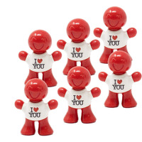 Little Joe 96410-6Pk I Love You New Car Scent Car Air Freshener Clips To A/C Air Vent Uses Alcohol-Free Fragrance Oil Is Non-Hazardous And Non-Toxic Plastic, Pack Of 6