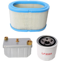Ff236/149-2513 Fuel Filter, Af27906/140-2897 Air Filter And Lf3591/122-0833 Spin-On Oil Filter, Fits For Cummins Filter Kit Hdcaa Hdcab Hdkah Hdkaj Hdkak Hdkba Hdkca Hdkcb Hodpa Hodpc