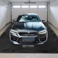 Tuffiom Containment Mat W/Squeegee, 7'9"" X 16' Garage Floor Mats For Under Car, Heavy Duty Waterproof Car Parking Mats For Snow Ice Rain Mud Oil