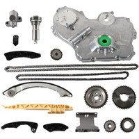 Timing Chain Kit Oil Pump Fit For Chevy Cobalt Hhr Malibu Equinox 2.4L 2.2L 2.0L 2006-2015 For Pontiac-Engine 06-10 2.4L For 06-09 Saturn 2.4L For Buick-Auto 11-15 2.4L Time Tensioner Crank Sprocket