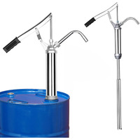 Lever Action Barrel Pump, Heavy Duty Barrel Hand Pump With Telescoping Suction Tube Fits 15 To 55 Gallon Drums Transferring Heating Oil, Motor Oil, Transmission Fluid. Professional