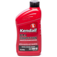 Kendall Oil Kendall Motor Oil, Gt-1 High Performance, 20W50, Conventional, 1 Qt Bottle, Each