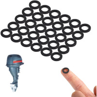 30Pcs Lower Gear Case Oil Drain Gaskets Replacement For Yamaha 90430-08020-00 & 90430-08003-00, Hard Fiberboard Lower Unit Drain Plug Seal Washer Fits For Yamaha 4-Stroke Outboard Motors