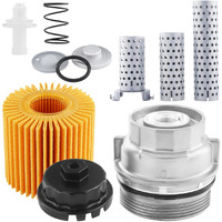 Gzztores 15620-31060 Engine Oil Filter Cap Assembly Kit, Compatible With Toyota Lexus Vehicles - Avalon Camry Highlander Rav4 Sienna Tacoma Venza Replaces 15643-31050 Engine Oil Filter Housing Cap