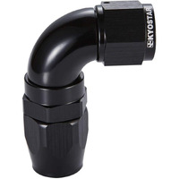 10An 90 Degree Fittings For Braided Oil Fuel Line Black #4416