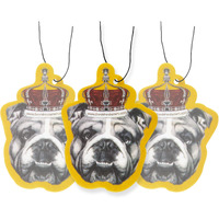 Dog Car Air Freshener 3 Pack English Bulldog Scented With Essential Oils By Fresh Fresheners