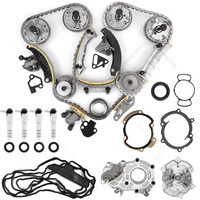 Htostar Racing Engine Timing Chain Kit Compatible With Buick Cadillac Chevrolet Gmc Pontiac Saab Saturn Suzuki Acadia Traverse Enclave Caprice Equinox 2007-2022 3.6 3.2 3.0 2.8 W/Oil Pump Water Pump