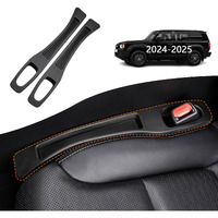 Nakonic 2 Pack Car Seat Gap Filler Organizer Compatible With Toyota Land Cruiser 2024 2025 Accessories,Car Gap Seat Filler Prevents Things Dropping,Seat Gap Filler With Phone Holder(Black)