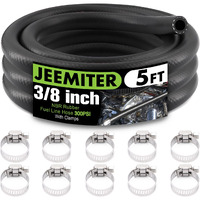 3/8"" Fuel Line Hose Oil Hose Push Lock Nbr Rubber 5Ft 300Psi For Small Engines, Gas, Oil, Coolants Hose