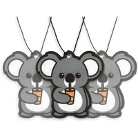 Koala Drinking Tea Car Air Freshener 3 Pack Scented With Essential Oils (3 Pack)