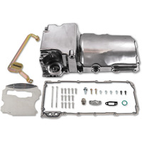 Jghyperx 302-1 81074 Ls Swap Retrofit Oil Pan Kit Compatible With Gm Classic Car Muscle Car Trucks Ls Gen Iii Iv Aluminum 1955-87 Ls1 Ls2 Ls3 Ls6 Lsx 4.8L 5.3L 5.7L 6.0L 6.2L Engines (302-1 Polished)
