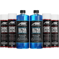 Advanced Kotings Shine Coating & High Foaming Car Wash Bundle | Removes Dirt, Oil, Grime, Shines Surfaces, And Makes Off-Road Clean-Up Easier For Atvs, Utvs, Vehicles And More - 6 Pack Kit
