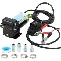Lappplsp 12V Dc Gasoline Oil Fuel Transfer Pump With Connection Cables, Upgraded Reversible Pumping, Thermal Protection, Switch Control, For Gasoline Diesel Kerosene