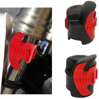 Shmzk 2 Pcs Motorcycle Fork Seal Cleaner Tool, 45-55Mm Motorcycle Shock Absorber Fork Seal Mate Tool, Front Fork Seal Oil Cleaning Tool For Dirt Bike, Motorcycle Accessories (Red)