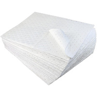 Shmzk 30 Pcs Spill Absorbent Pads, 15"" X 20"" Premium Oil Absorbing Mats For Absorbing Protecting Garage Basement, White Reusable Absorbing Heavy Weight Oil-Only Absorbent Mat Pad