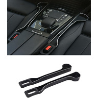 Car Seat Gap Filler Organizer- Upgrade Car Side Seat Gap Filler With Cup Holder And Phone Holder- Car Seat Gap Organizer For Prevent Falling-Seat Gap Storage 2 Pack (2, Black)