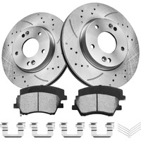 Anpulsero Automotive Replacement Brake Kits Front Brake Pads And Rotors Kit Compatible With Hyundai Elantra 2017-2020, Brakes And Rotors Anti-Rust Oil Protected 31584 D1912-9143 Brake Kit 280Mm(11In)