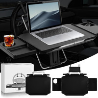 Upgraded Car Steering Wheel Tray With Phone Holder,Steering Wheel Table Tray For Car,720Adjustable Steering Wheel Desk For Laptop,Car Tray For Eating,Versatile Car Steering Wheel Desk Tray For Driver
