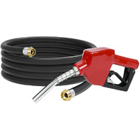 Superfastracing 1'' X 20' Fuel Transfer Hose With Auto Fuel Nozzle 3/4"" Inlet & 13/16"" Outlet Fluid Oil Pump Tank Tube