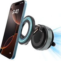 Super Strong Phone Holders For Your Car Magnetic, 360 Adjustable Car Phone Holder For Iphone 12-16, Portable Hands Free Phone Mount For Car Gym Smooth Surface (Gray Black, Holder)