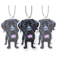 Dog Car Air Freshener 3 Pack Labrador Scented With Essential Oils By Fresh Fresheners