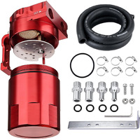 Evil Energy Oil Catch Can, 300Ml Universal Baffled Catch Can Kit With 5Ft 5/8 Inch Hose, Aluminum Air Oil Separator Upgraded Internal Filter