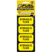 Hydraulic Oil Only Sticker | Cans, Containers, Drums, Tanks, And More - Weather Proof, Extreme Stick - Hydraulic Fluid Sticker By Fuel Stickers - Usa Made (2X1 Inch), 40 Labels