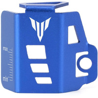 Mokiton Rear Brake Fluid Reservoir Oil Tank Cap Guard Cover Compatible With Yamaha Mt-10/09/07/03/25 2014-2022 2023 2024 | Master Cylinder Protectors Mt07 Mt09 Mt03 Mt25 Mt10 Accessories (Blue)
