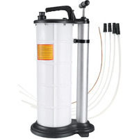 Dasbet 9L Fluid Extractor Manual Oil Changer Vacuum Hand Operated Engine Oil Change Fluid Extractor Hand Pump Tank Remover