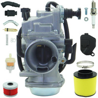 Fourtrax 300 Carburetor Compatible With Honda Trx300 Trx300Fw Carb Atv 1988-2000 With Air Filter& Oil Filter Parts Kit
