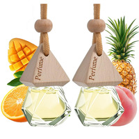 Car Air Freshener, Hanging Diffuser For Car Interior, Long-Lasting (60+ Days), Non-Toxic & Giftable (Diamond Bottles (2    0.27 Fl Oz), Mango Sunrise)