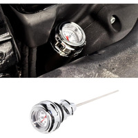 Oil Temperature Dipstick Compatible For Harley 2018-2024 Softail Slim Low Rider Fxlr Breakout Fat Boy Street Bob (Chrome)
