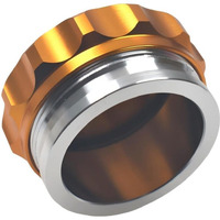 2 Inch Weld Gas Cap Universal Aluminum Alloy Fuel Cap With Weld On Filler Neck Oil Tank Cap For Automotive And Industrial Applications(Golden)