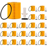 Getopauto 04152-Yzza5 Engine Oil Filter Compatible With Lexus Toyota 4Runner Fj Cruiser Tundra Gs300 Gs350 Gs460 Is250 Is300 Is350 Ls460 Rc300 Rc350.Replaces 04152-38010 04152-0R010(Set Of 20)
