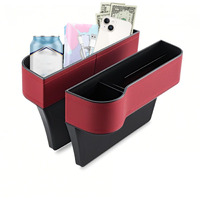 Aiusln 2 Pc Car Seat Gap Filler Organizer, Multifunctional Pu Leather Car Seat Organizer With Cup Holder For Drink,Universal Fit Fill The Gap Between Seat Storages For Phone Glasses Keys Gifts