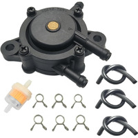 Fuel Pump Fits For Briggs And Stratton Kohler 17Hp-25Hp John Deere Mikuni Golf Cart, For Cub Cadet Kawasaki Yamaha Lawn Mower Small Engine With Fuel Hose And Gas Oil Fuel Filter, 808492 808656
