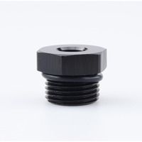 Ac Performance Female 1/8"" Npt To -8 Orb Male Oil Fuel Fitting Hollow Reducer Adapter Aluminum Black